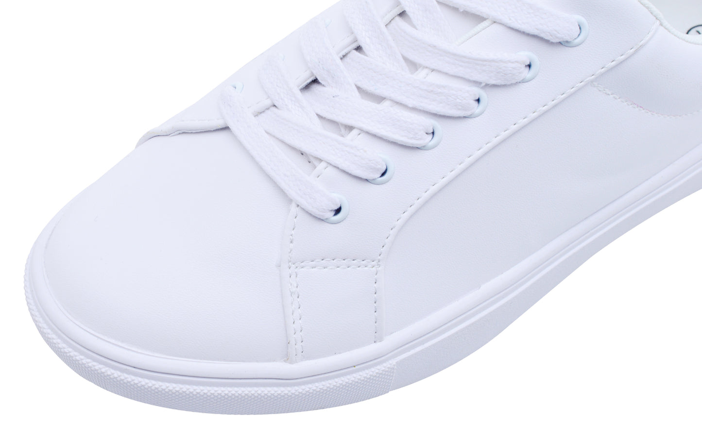 Feversole Women's Featured PU Leather Colorful Lace Up Sneaker