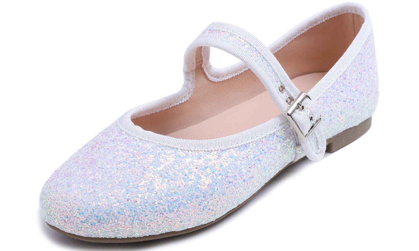 Feversole Women's Soft Cushion Extra Padded Comfort Round Toe Mary Jane Metal Buckle Fashion Ballet Flats Walking Shoes