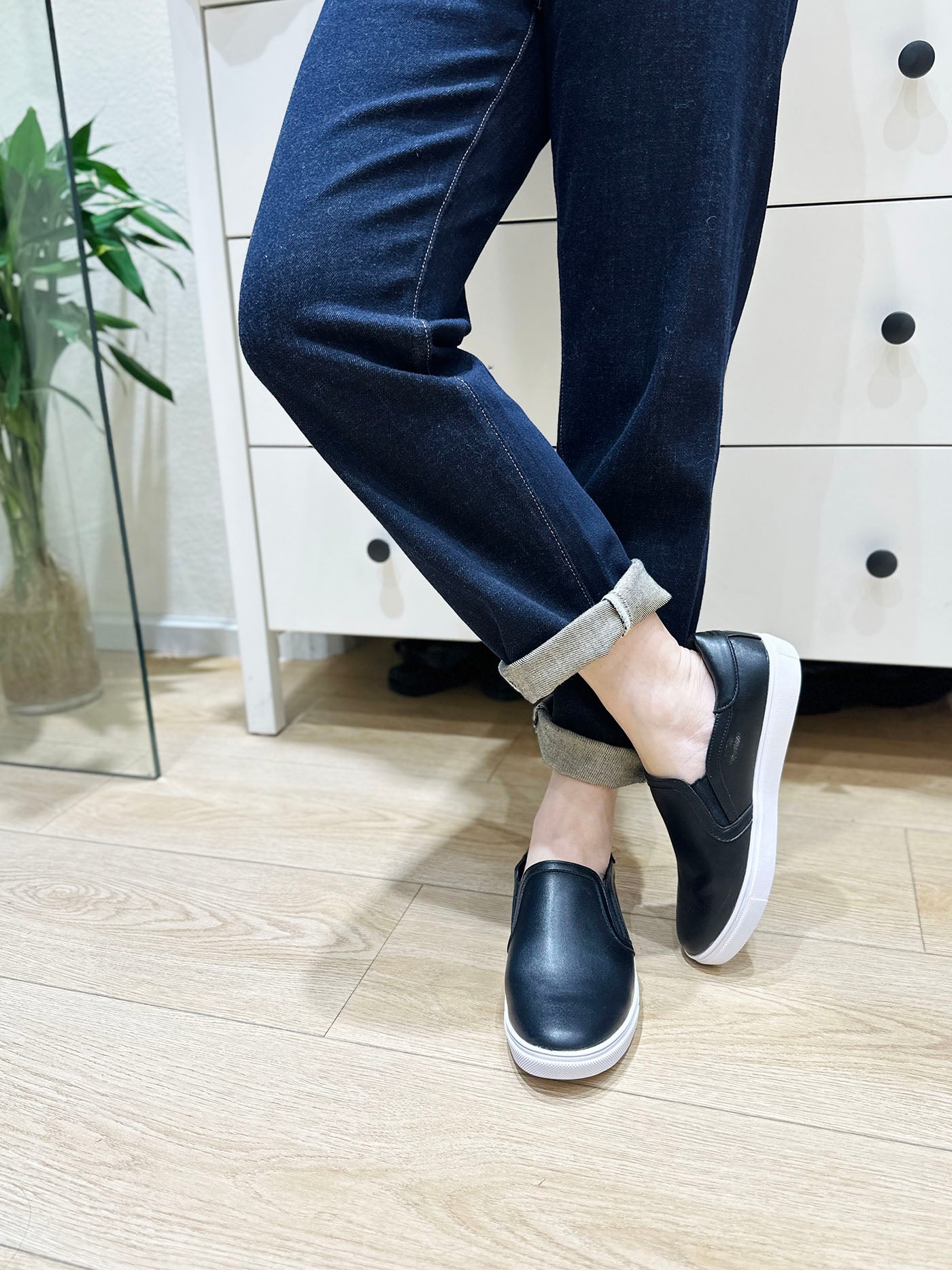 Feversole Women's Casual Slip On Sneaker Comfort Walking Loafer Flats Vegan Leather