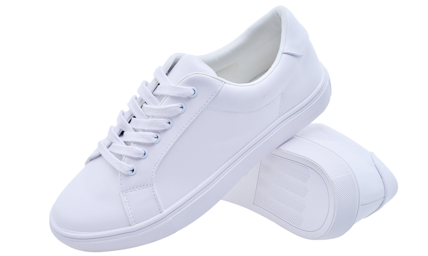 Feversole Women's Featured PU Leather Colorful Lace Up Sneaker