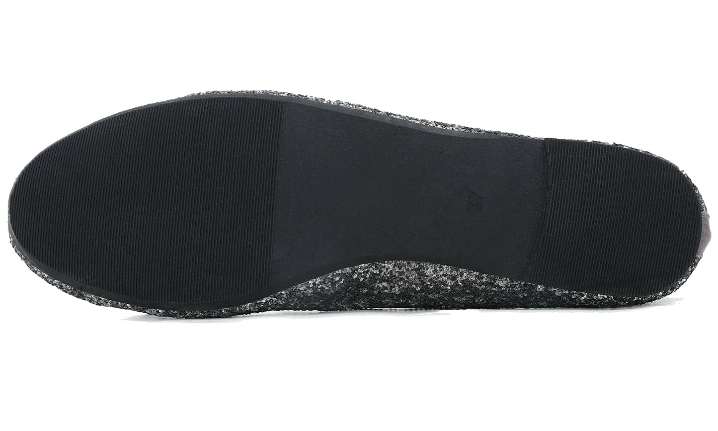 Feversole Women's Sparkle Memory Foam Cushioned Colorful Shiny Ballet Flats Glitter