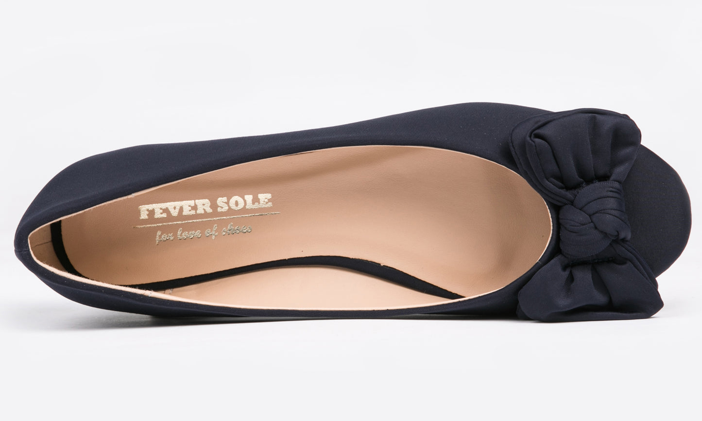 Feversole Women's Round Toe Cute Bow Trim Ballet Flats