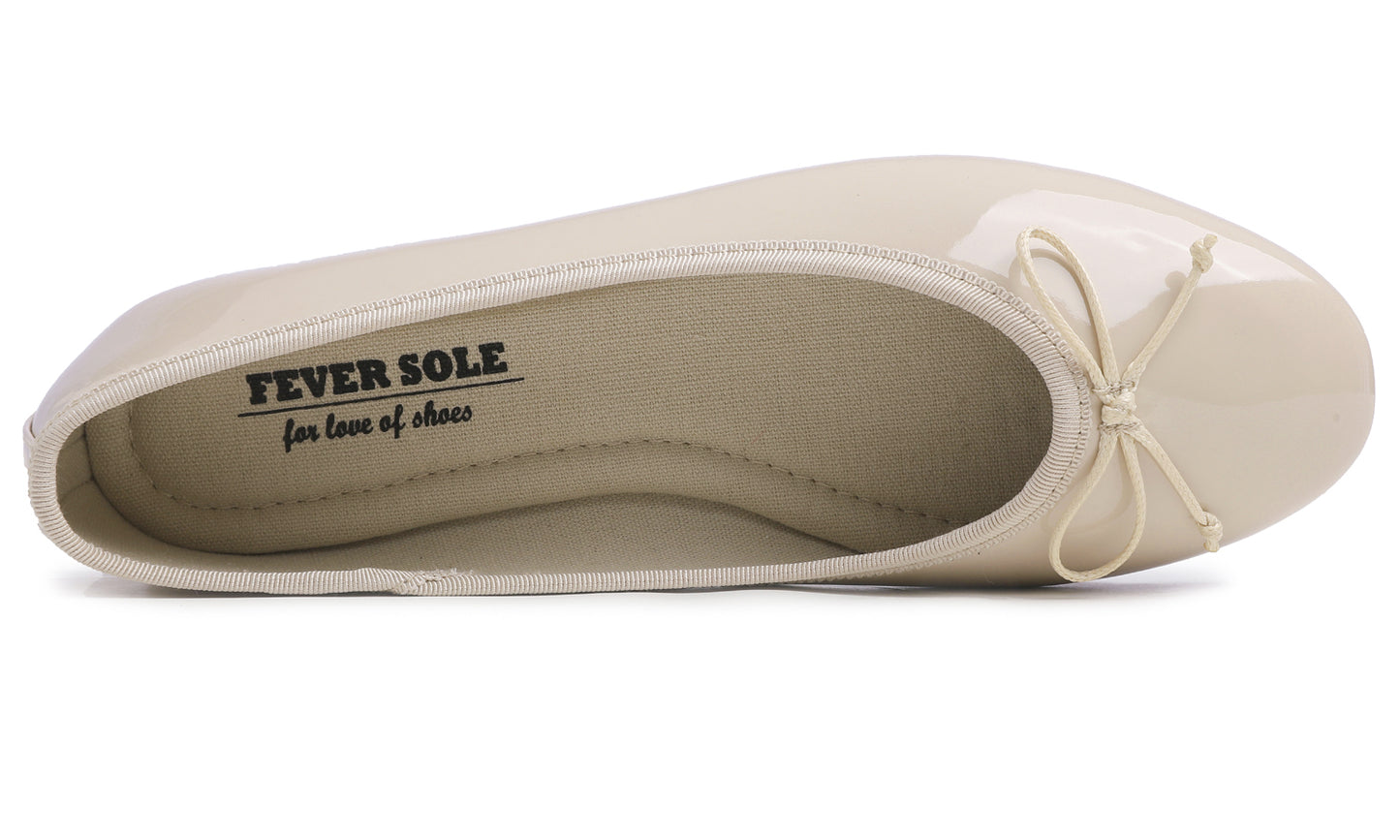Feversole Women's Bling Soft Cushioned Comfort Flats Sparkle Party Ballets Patent