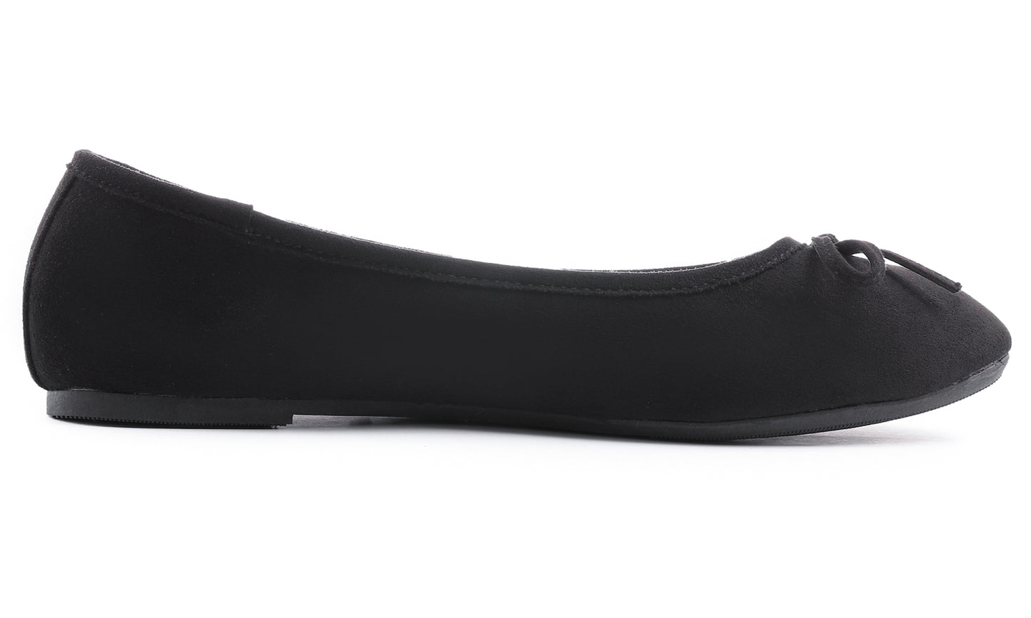 Feversole Women's Ultra Soft Colorful Memory Foam Cushioned Faux Suede Home Ballet