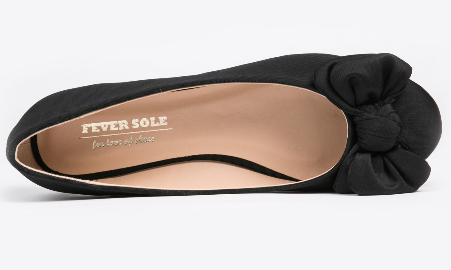 Feversole Women's Round Toe Cute Bow Trim Ballet Flats