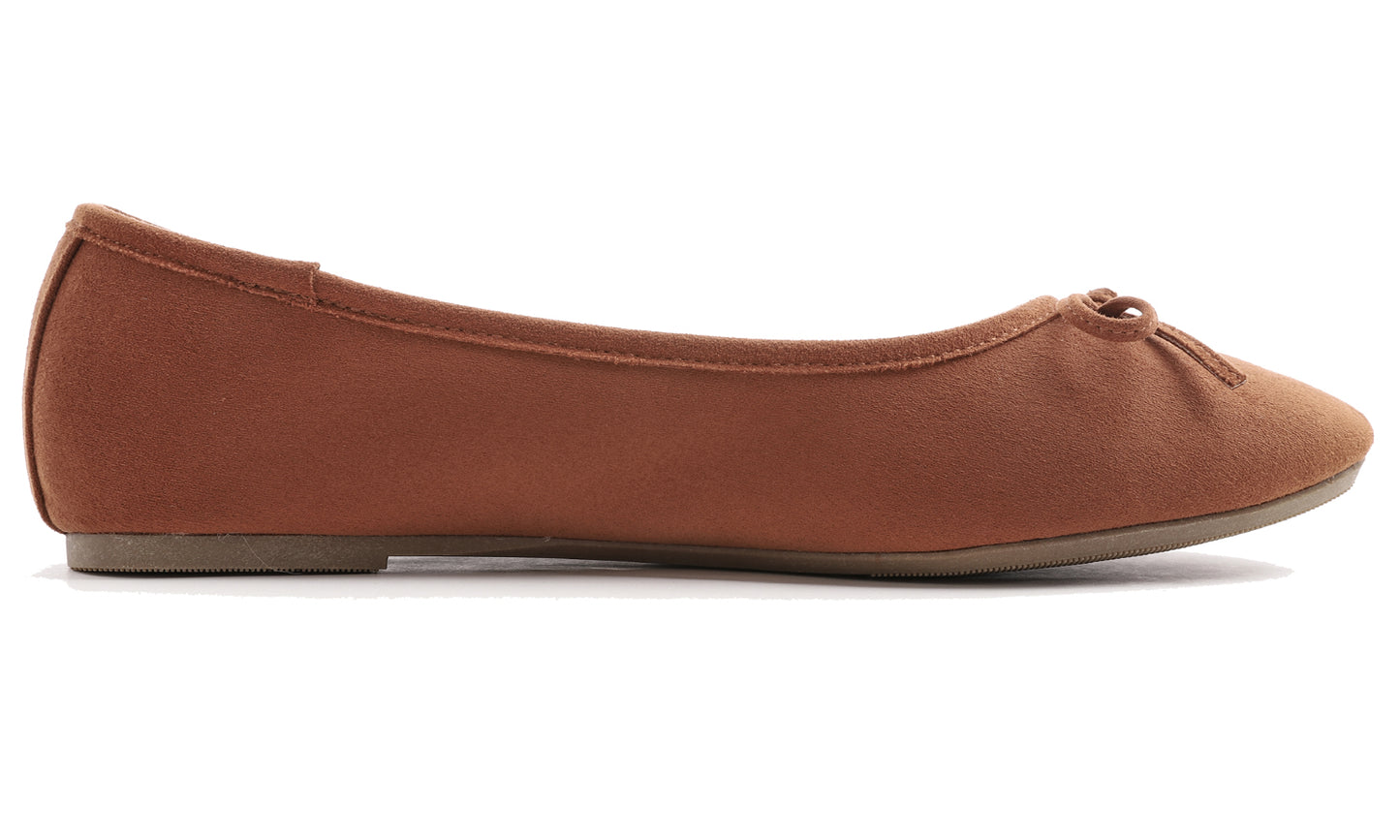 Feversole Women's Ultra Soft Colorful Memory Foam Cushioned Faux Suede Home Ballet
