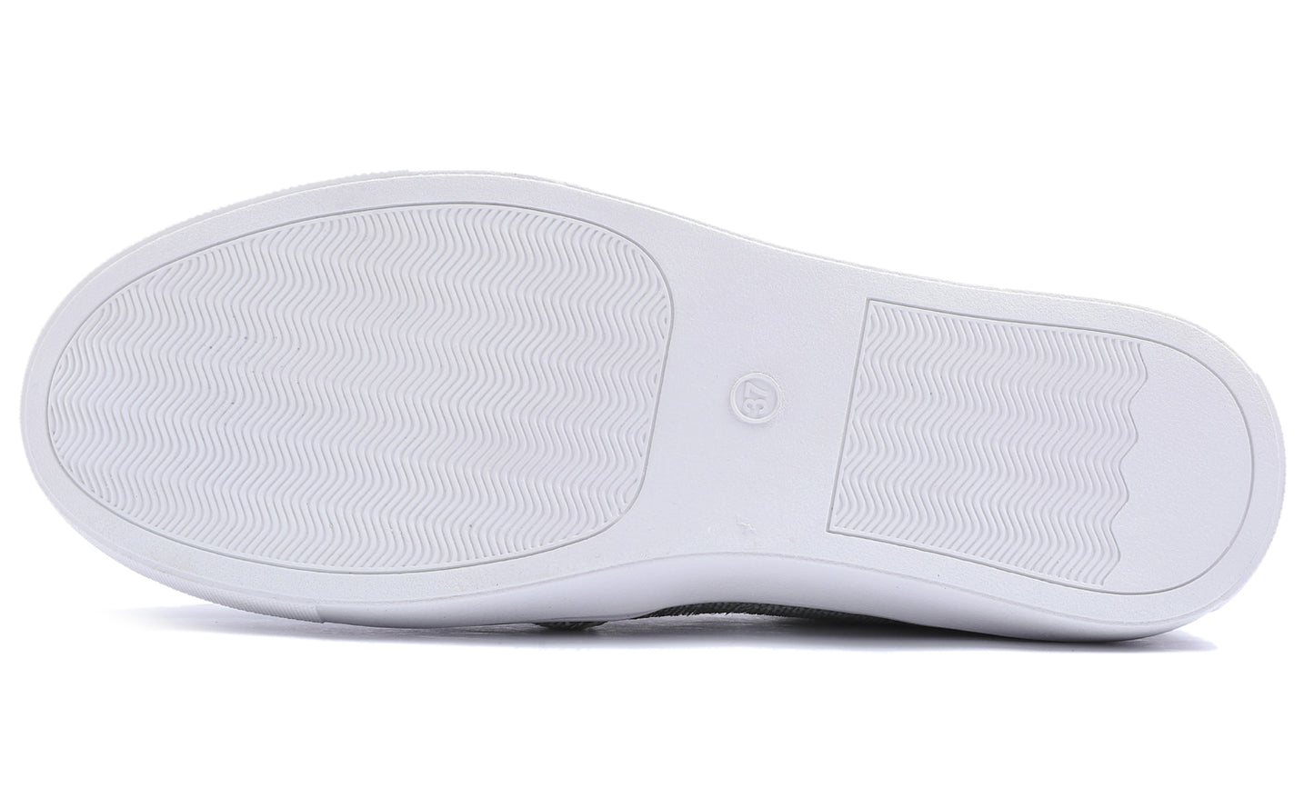 Feversole Women's Fashion Sparkle Sequin Embellished Sneaker Party Holiday Casual Shoes