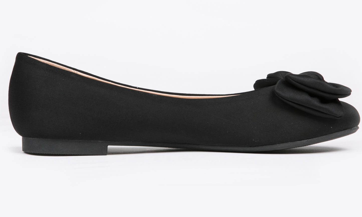 Feversole Women's Round Toe Cute Bow Trim Ballet Flats