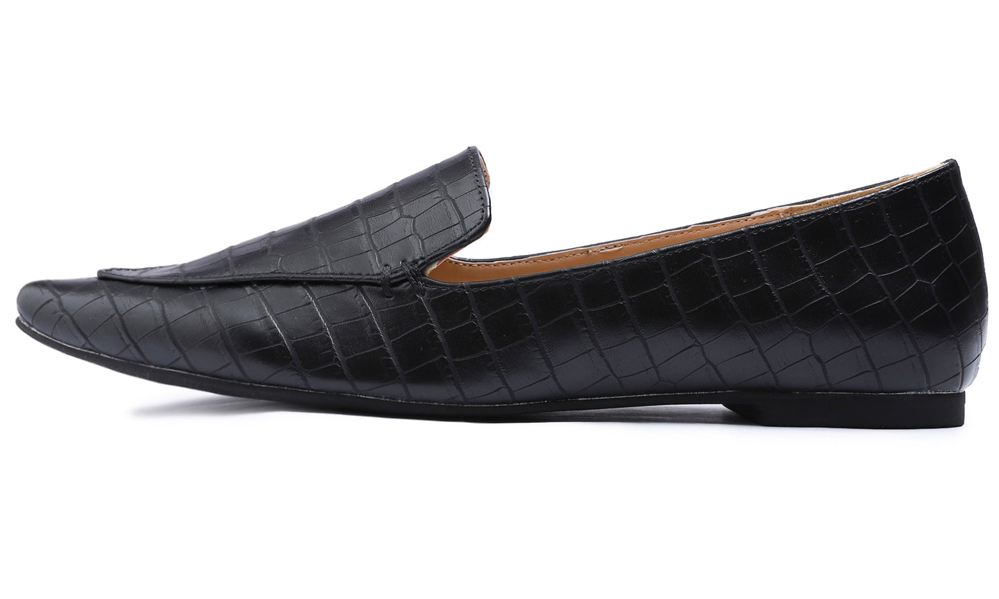 Feversole Women's Loafer Flat Pointed Fashion Slip On Comfort Driving Office Shoes