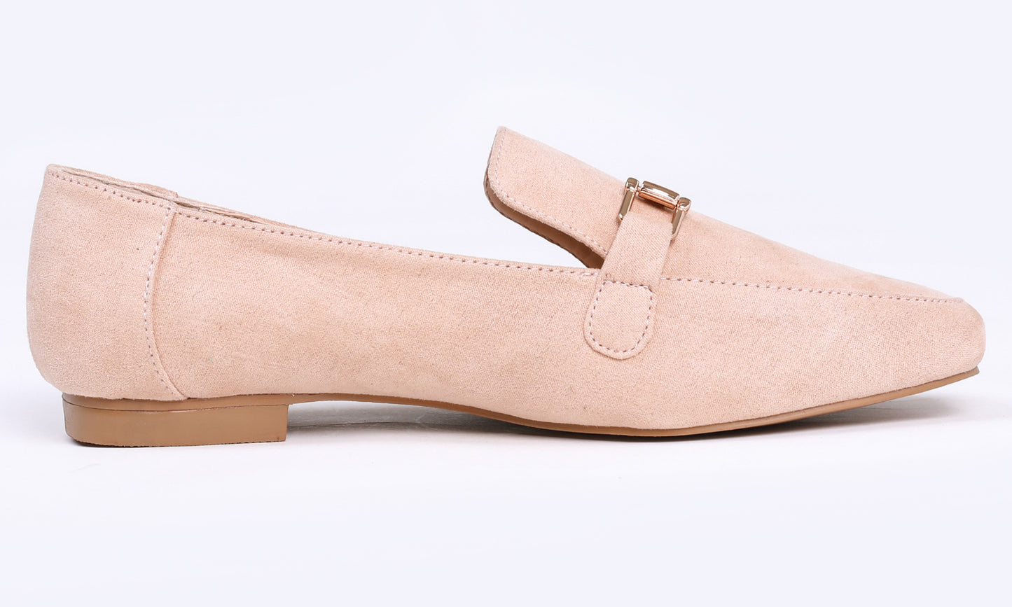 Feversole Women's Fashion Trim Deco Loafer Flats Faux Suede