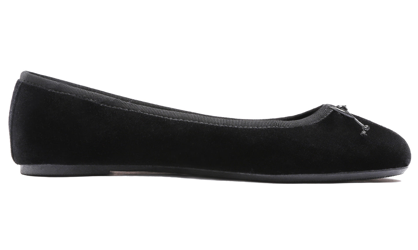 Feversole Women's Ultra Soft Colorful Memory Foam Cushioned Faux Suede Home Ballet Flats Velvet