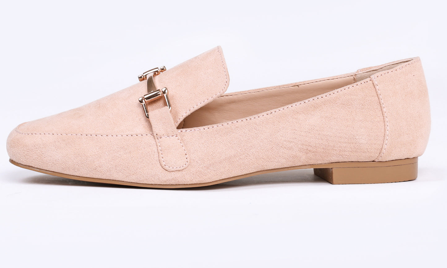 Feversole Women's Fashion Trim Deco Loafer Flats Faux Suede