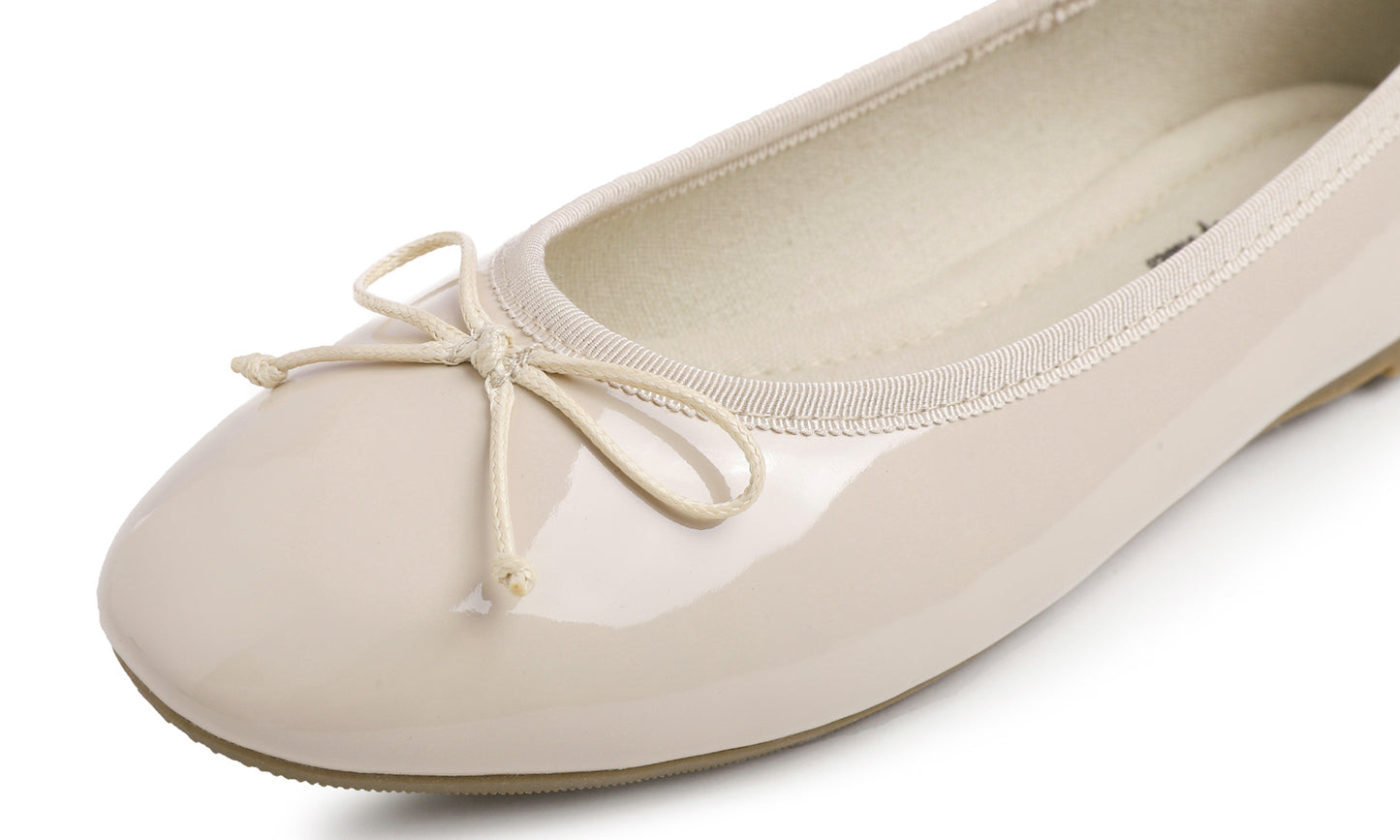 Feversole Women's Bling Soft Cushioned Comfort Flats Sparkle Party Ballets Patent