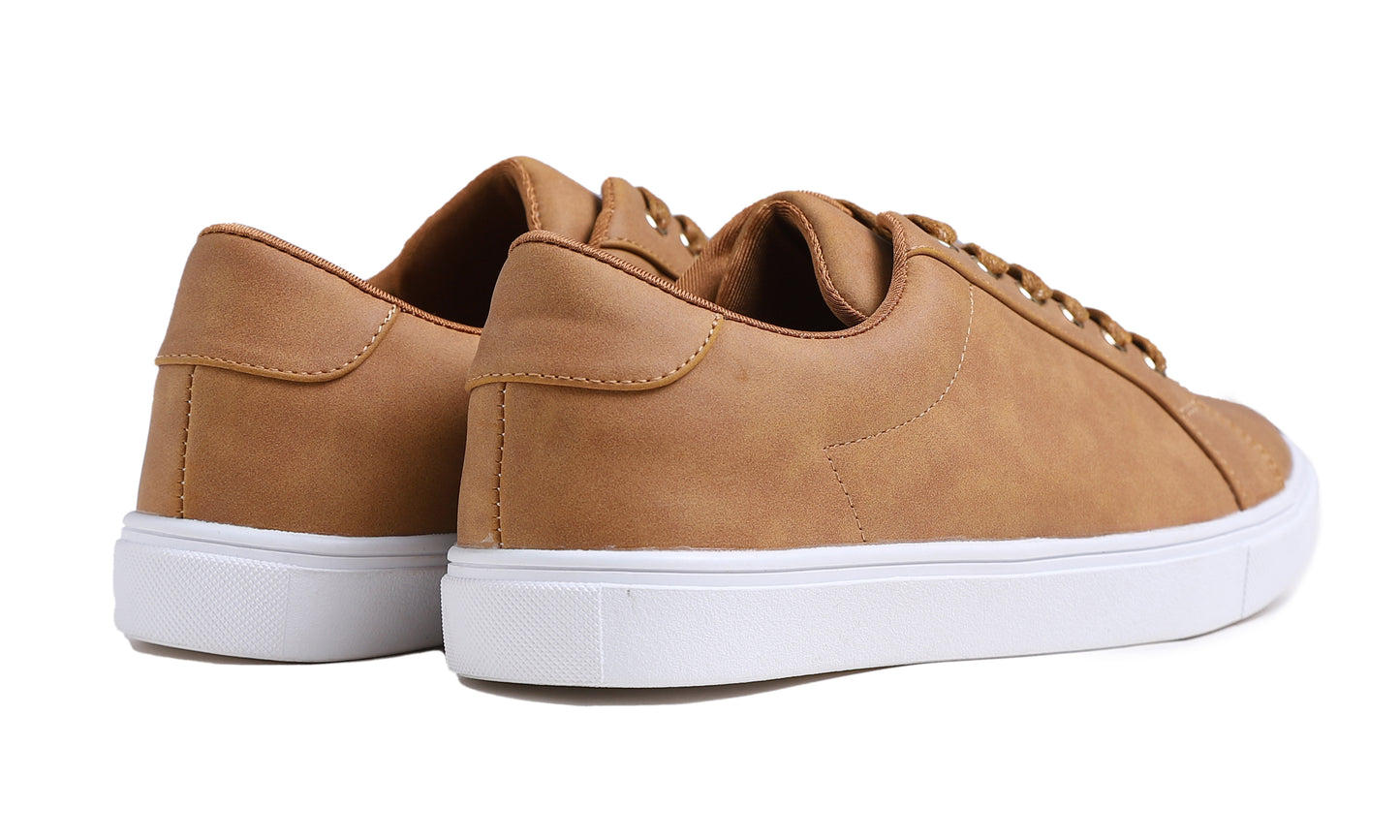 Feversole Women's Featured PU Leather Colorful Lace Up Sneaker