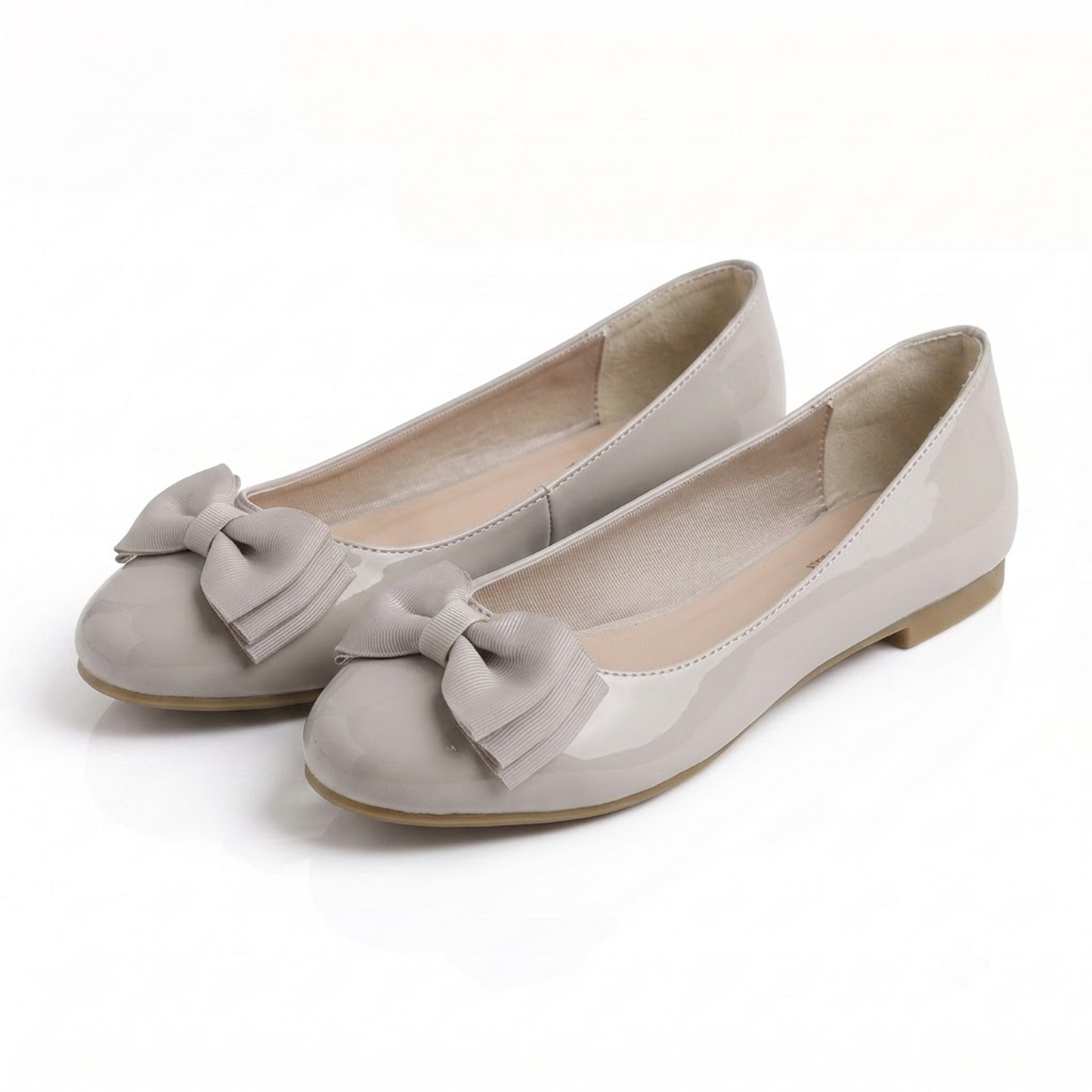 Feversole Women's Round Toe Cute Bow Trim Ballet Flats