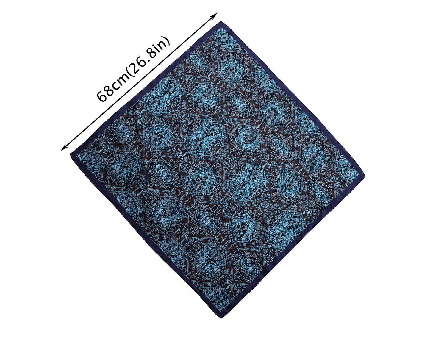 BREEZE NOUTHERLY 100% Mulberry Silk Square Scarf for Women, 26'' Versatile Hair Neck Bag Scarf Luxury Gift