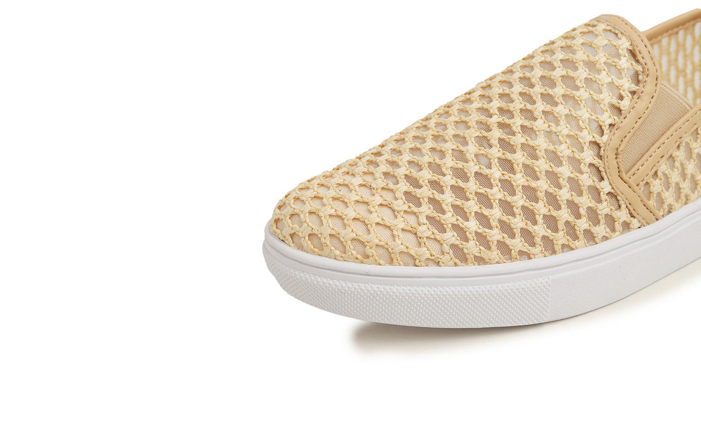 Feversole Women's Casual Slip On Sneaker Comfort Walking Loafer Flats Knit Mesh