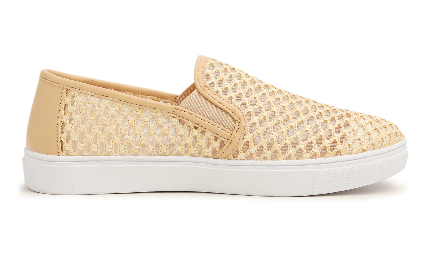 Feversole Women's Casual Slip On Sneaker Comfort Walking Loafer Flats Knit Mesh