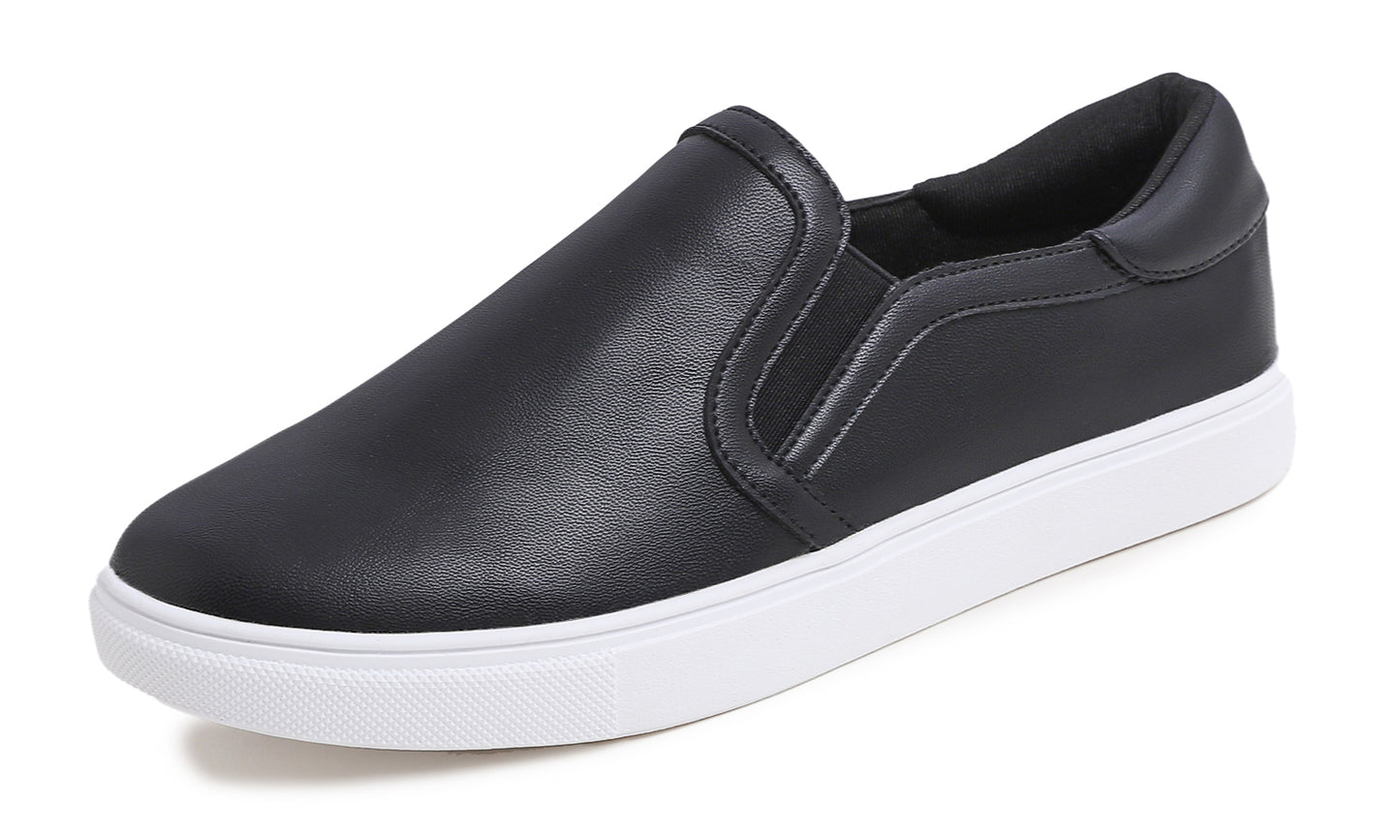 Feversole Women's Casual Slip On Sneaker Comfort Walking Loafer Flats Vegan Leather