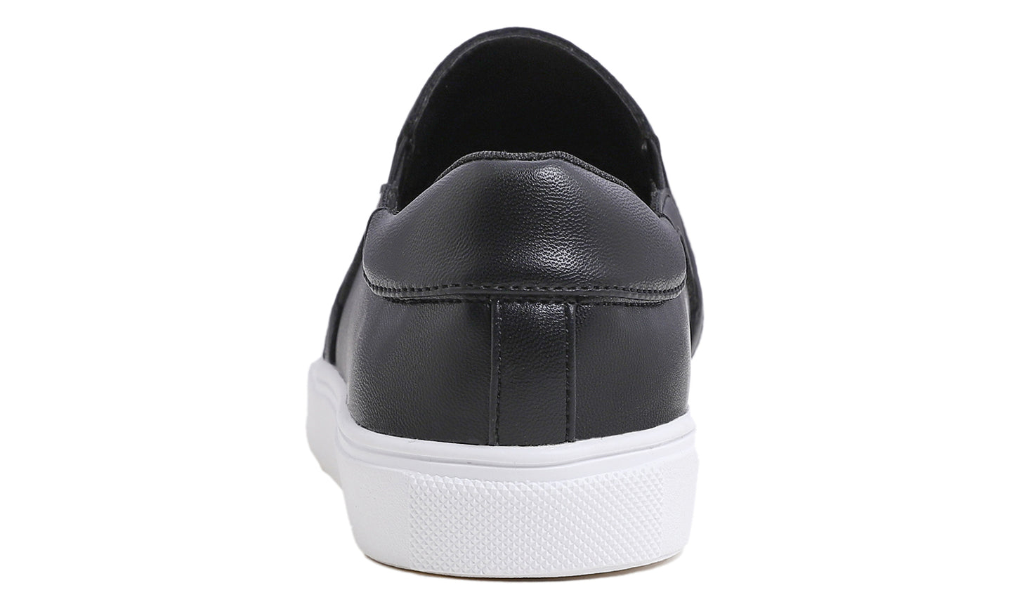 Feversole Women's Casual Slip On Sneaker Comfort Walking Loafer Flats Vegan Leather