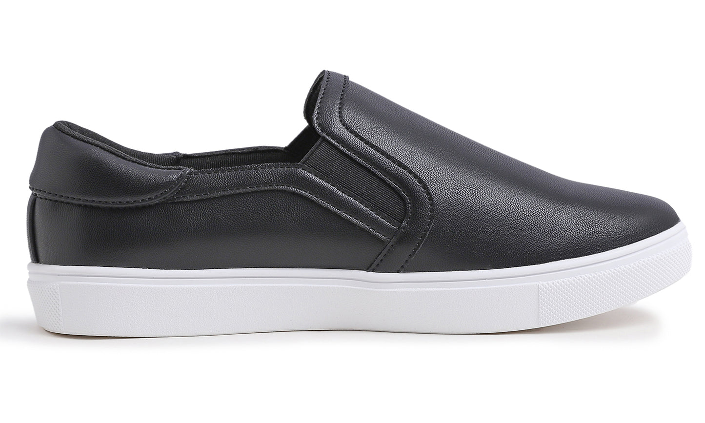 Feversole Women's Casual Slip On Sneaker Comfort Walking Loafer Flats Vegan Leather