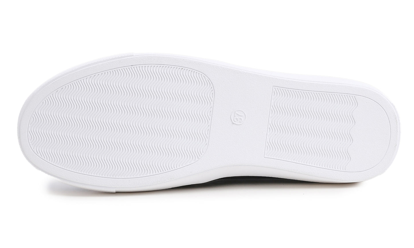 Feversole Women's Casual Slip On Sneaker Comfort Walking Loafer Flats Vegan Leather
