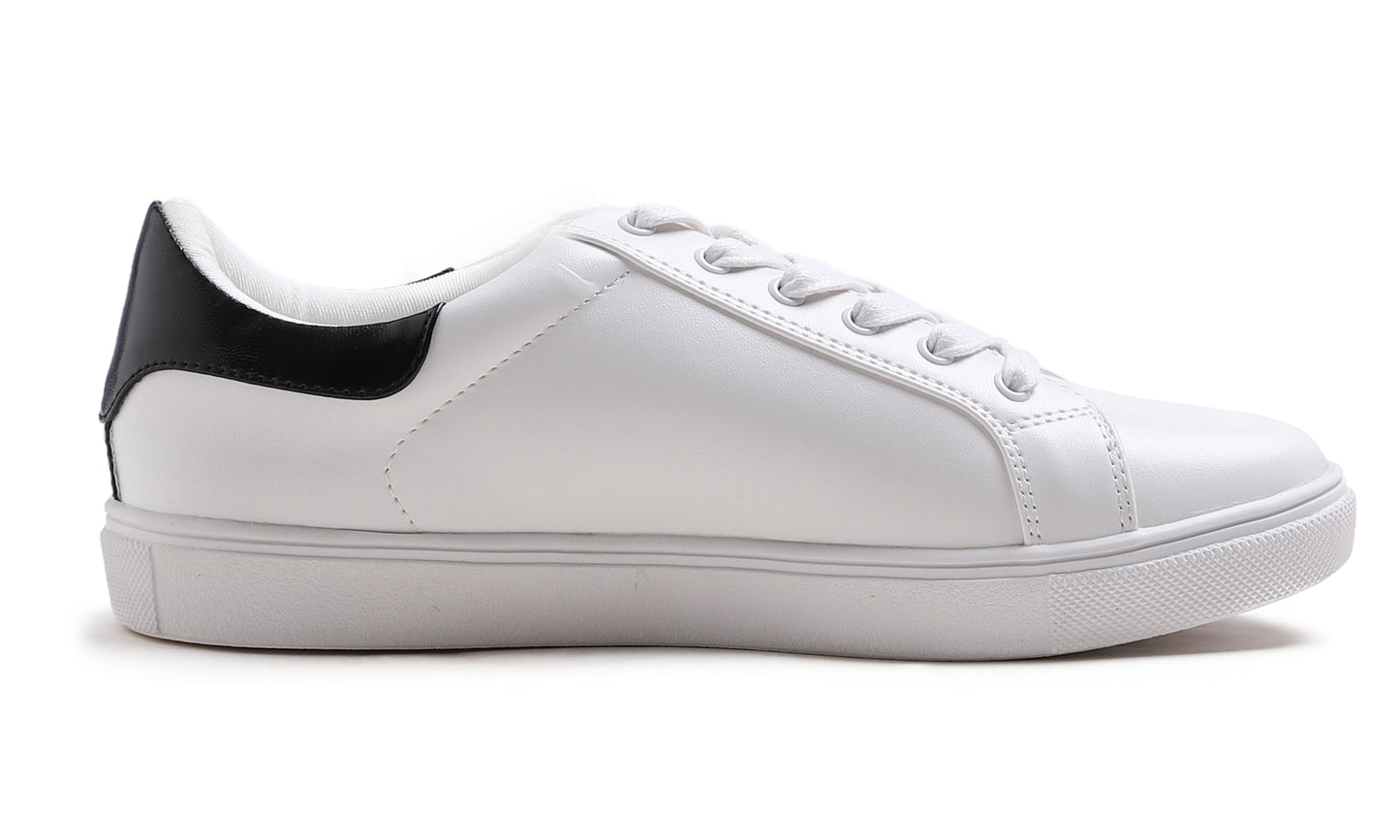 Feversole Women's Featured PU Leather Colorful Lace Up Sneaker Star