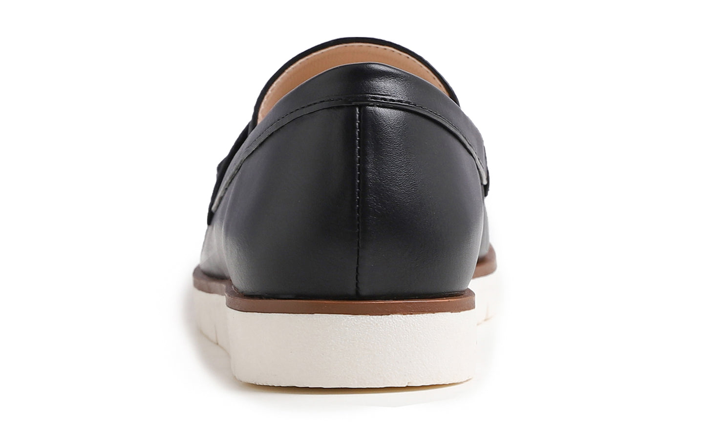 Feversole Women's Comfort Penny Loafer Geniune Leather Insole Flexible Walking Driving Shoes Vegan Leather