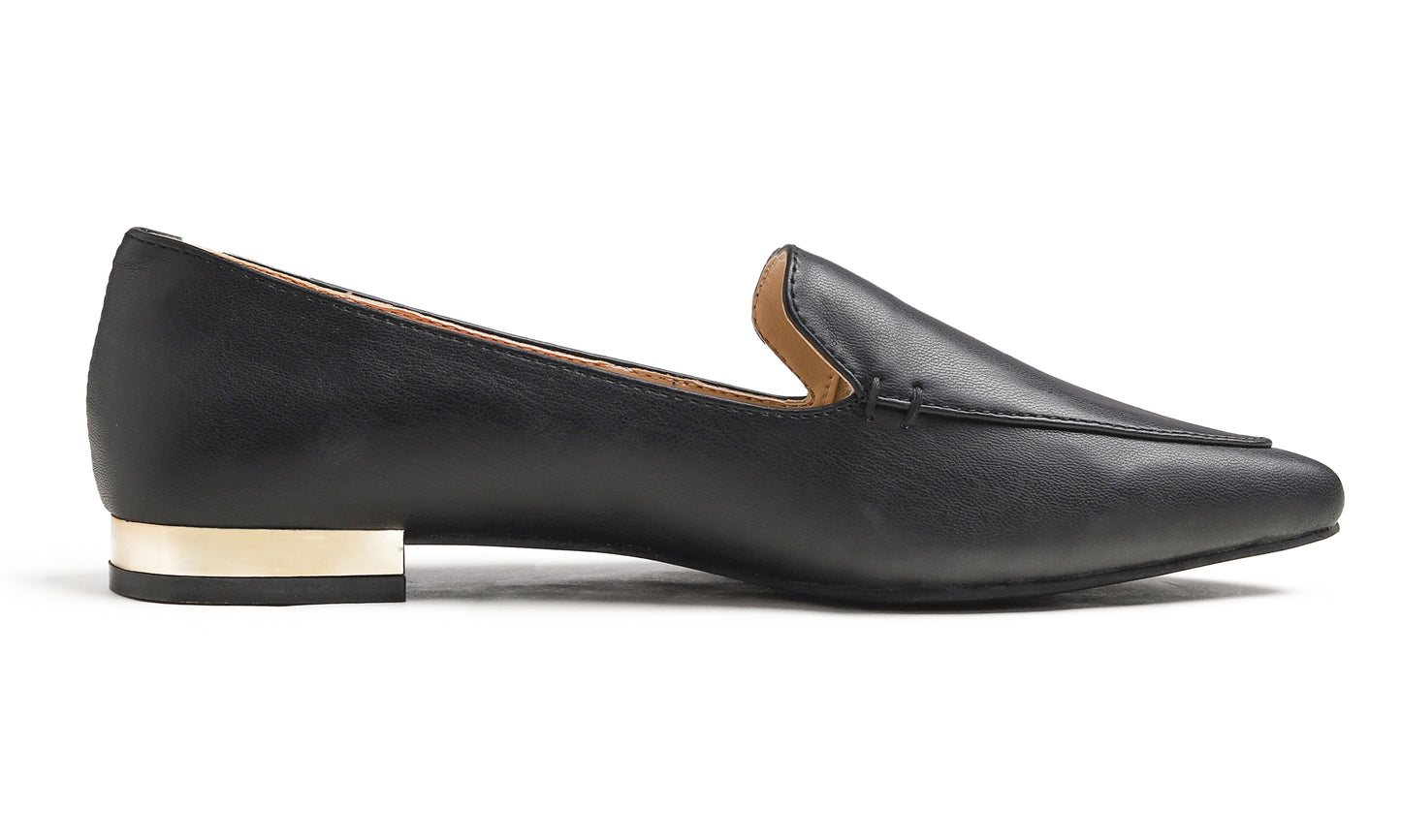 Feversole Women's Loafer Flat Pointed Deco Low Heel Fashion Slip On Dress Driving Office Shoes