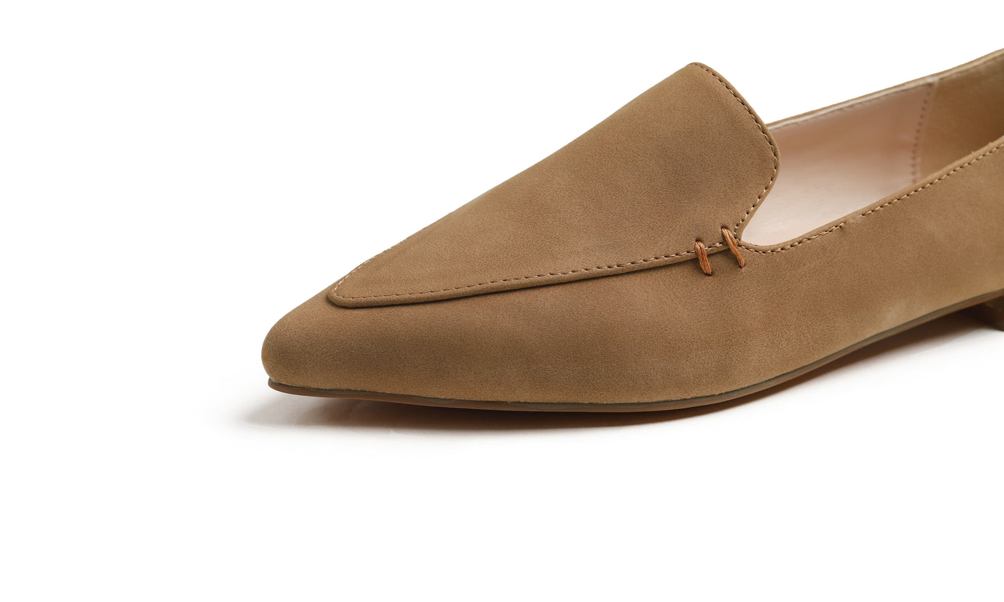 Feversole Women's Loafer Flat Pointed Deco Low Heel Fashion Slip On Dress Driving Office Shoes