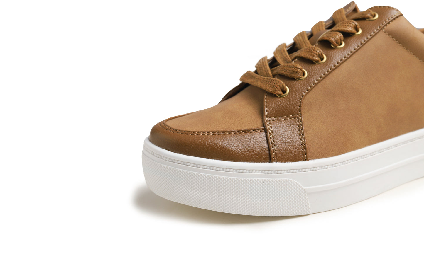 Feversole Women's Comfort Lightweight Sneaker Vegan Leather Platform Casual Walking Shoes