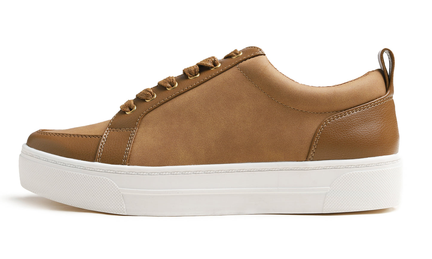 Feversole Women's Comfort Lightweight Sneaker Vegan Leather Platform Casual Walking Shoes