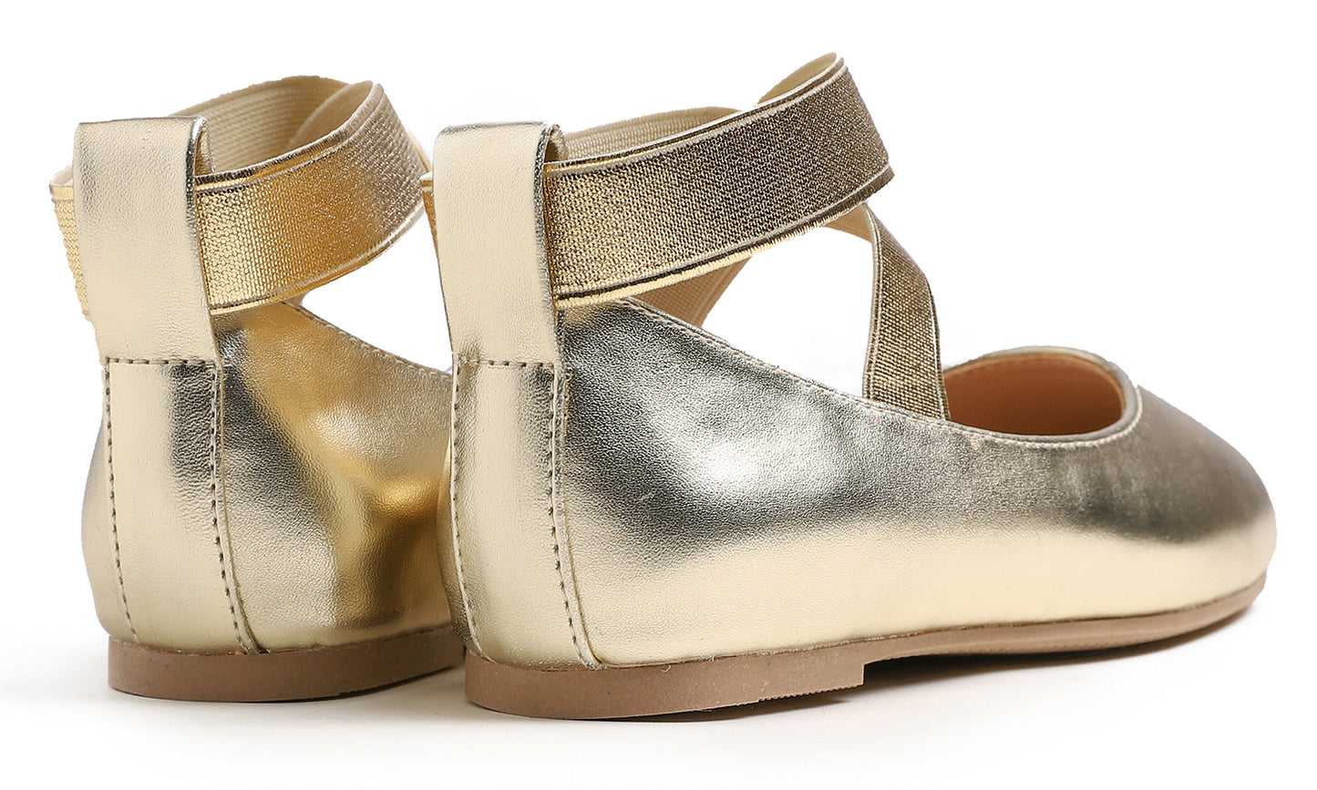 Feversole Girls Cute Dress Mary Jane Shoes Soft Party Holiday Ballet Flats Ankle Strap Vegan Leather