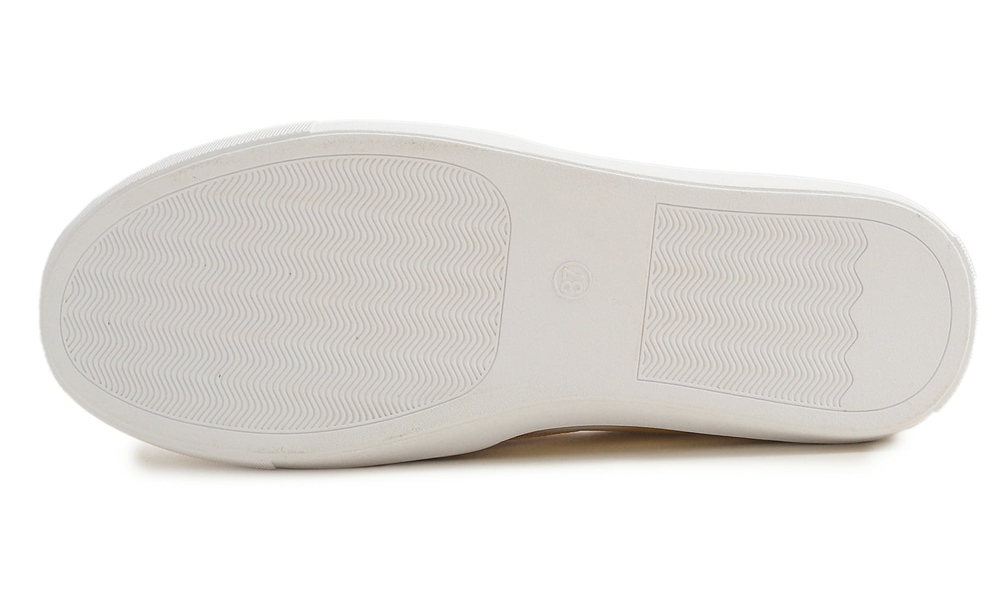 Feversole Women's Casual Slip On Sneaker Comfort Quilted Loafer Flats Metallic Quilted