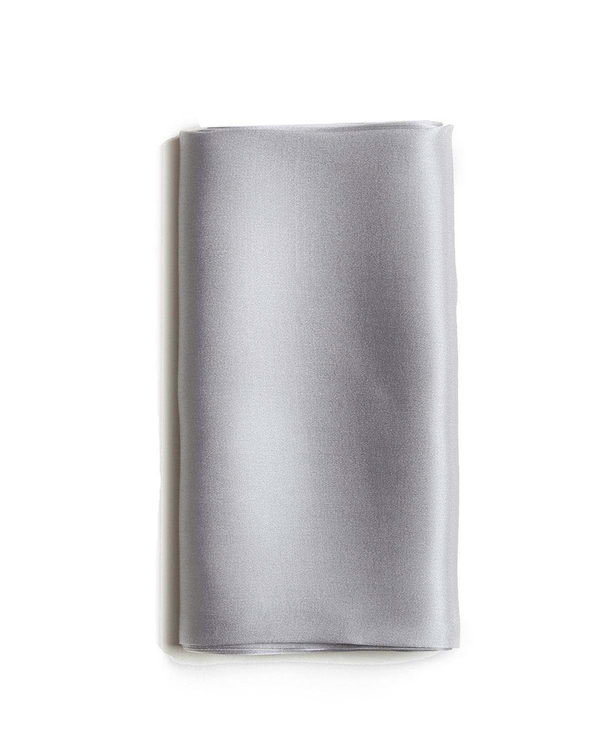 BREEZE NOUTHERLY Women's 100% Pure Mulberry Silk Scarf Double Sided Rectangle Tie Head Neck Waist Strip -17X150 Solid Grey