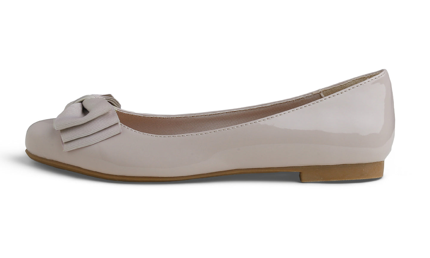 Feversole Women's Round Toe Cute Bow Trim Ballet Flats