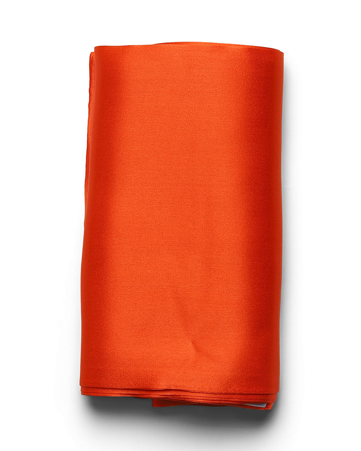 BREEZE NOUTHERLY Women's 100% Pure Mulberry Silk Scarf Double Sided Rectangle Tie Head Neck Waist Strip -17X150 Solid Orange