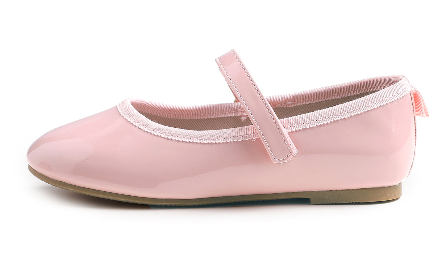 Feversole Girls Cute Dress Mary Jane Shoes Soft Party Holiday Ballet Flats Patent Vegan Leather