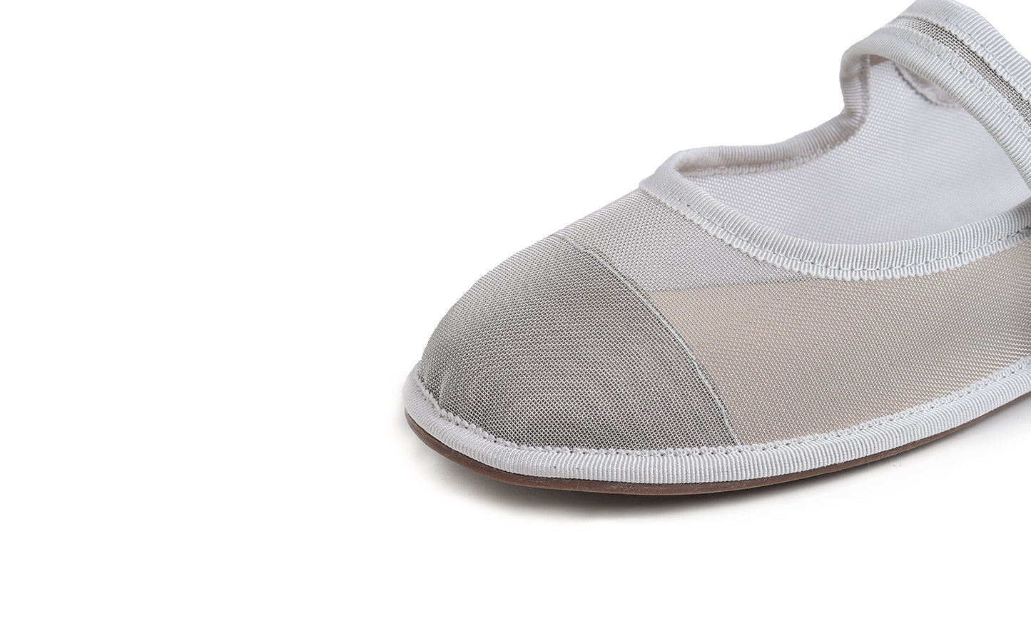 Fevrsole Women's Soft Breathable Mary Jane Memory Foam Cushioned Comfort Round Toe Metal Buckle Flats Walking Shoes