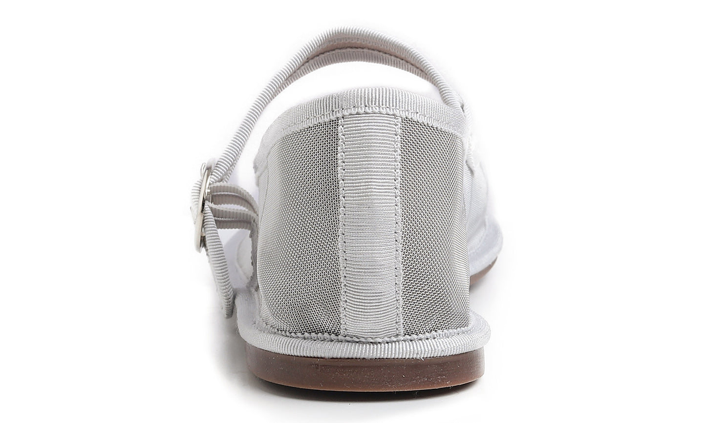 Fevrsole Women's Soft Breathable Mary Jane Memory Foam Cushioned Comfort Round Toe Metal Buckle Flats Walking Shoes