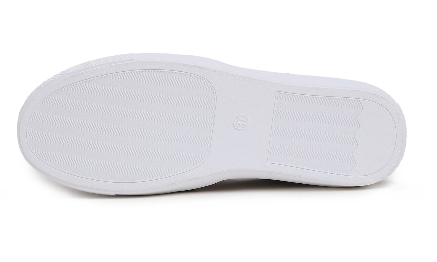 Feversole Women's Casual Slip On Sneaker Comfort Quilted Loafer Flats Quilted