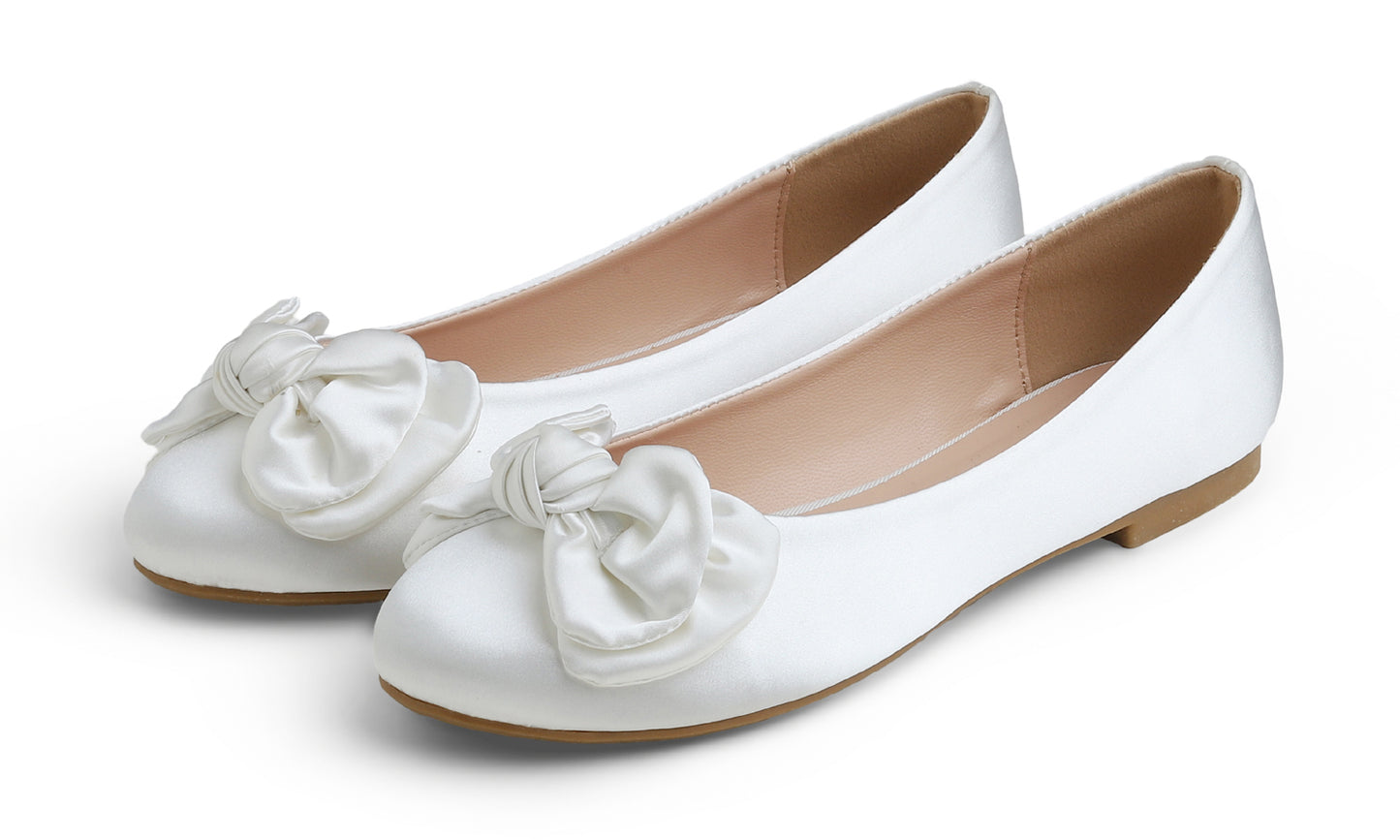 Feversole Ballet Flat - White