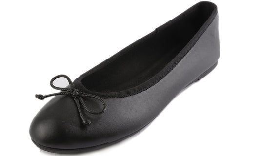 Feversole Women's Bow Tie Fashion Dress Slip On Shoes Round Toe Ballet Flat Vegan Leathe