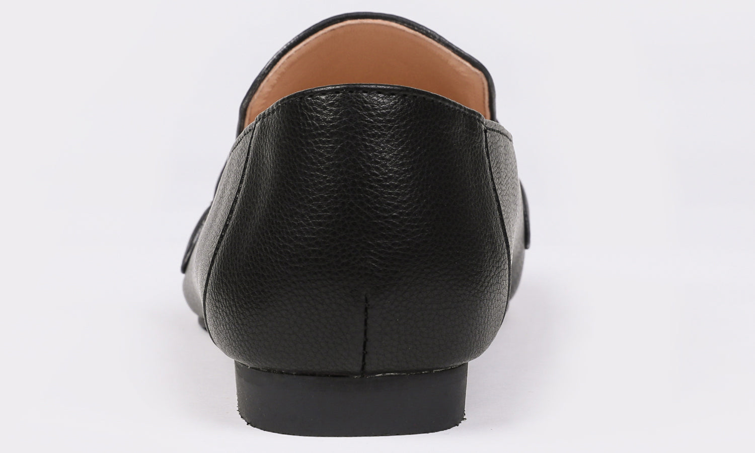 Feversole Women's Fashion Trim Deco Loafer Flats Black Vegan Leather