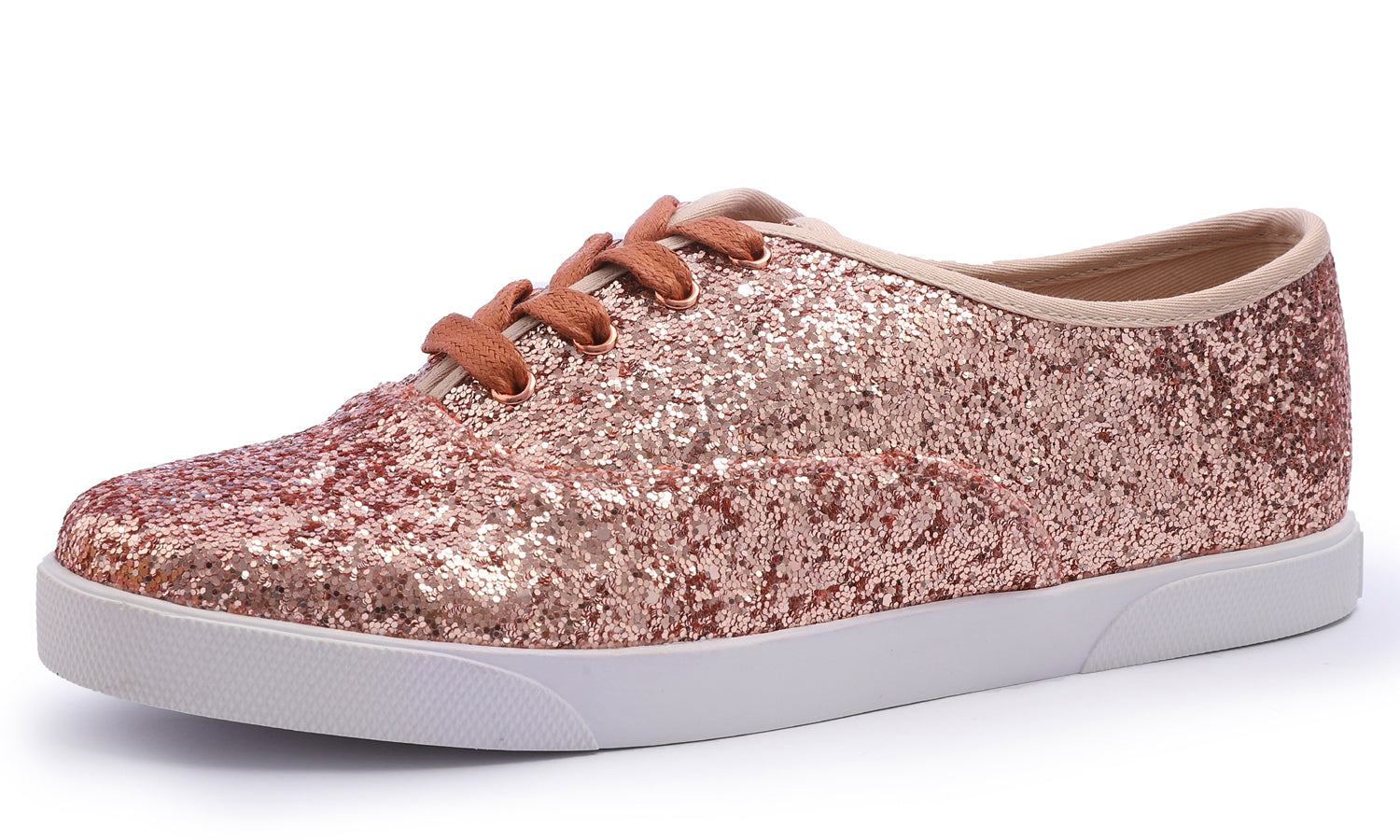 Glitter Sneakers Women FEVERSOLE Women's Sparkle Sequin Sneakers