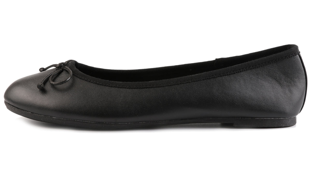 Feversole Women's Bow Tie Fashion Dress Slip On Shoes Round Toe Ballet Flat Vegan Leathe