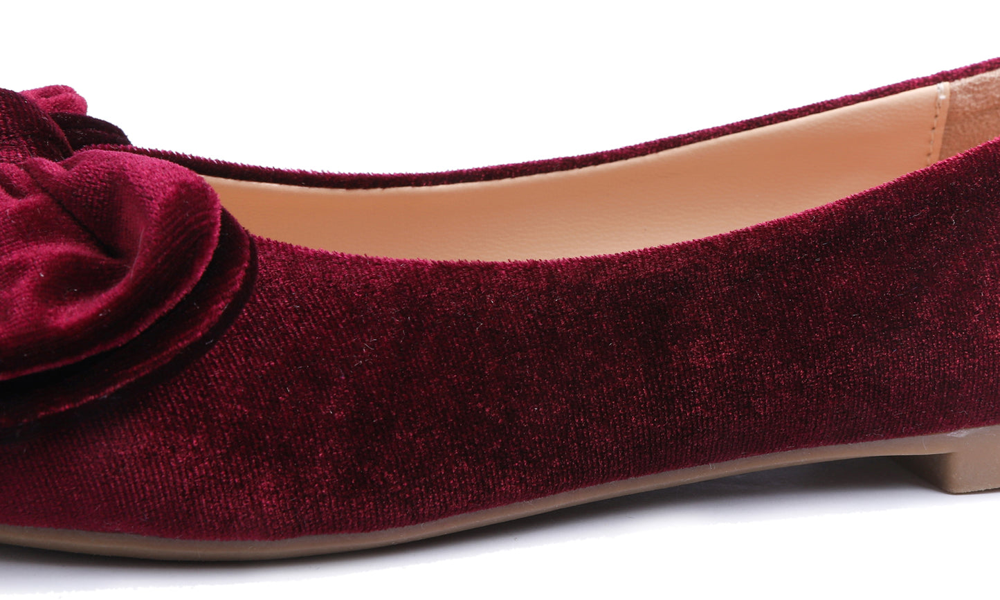 Feversole Women's Round Toe Cute Bow Trim Ballet Flats