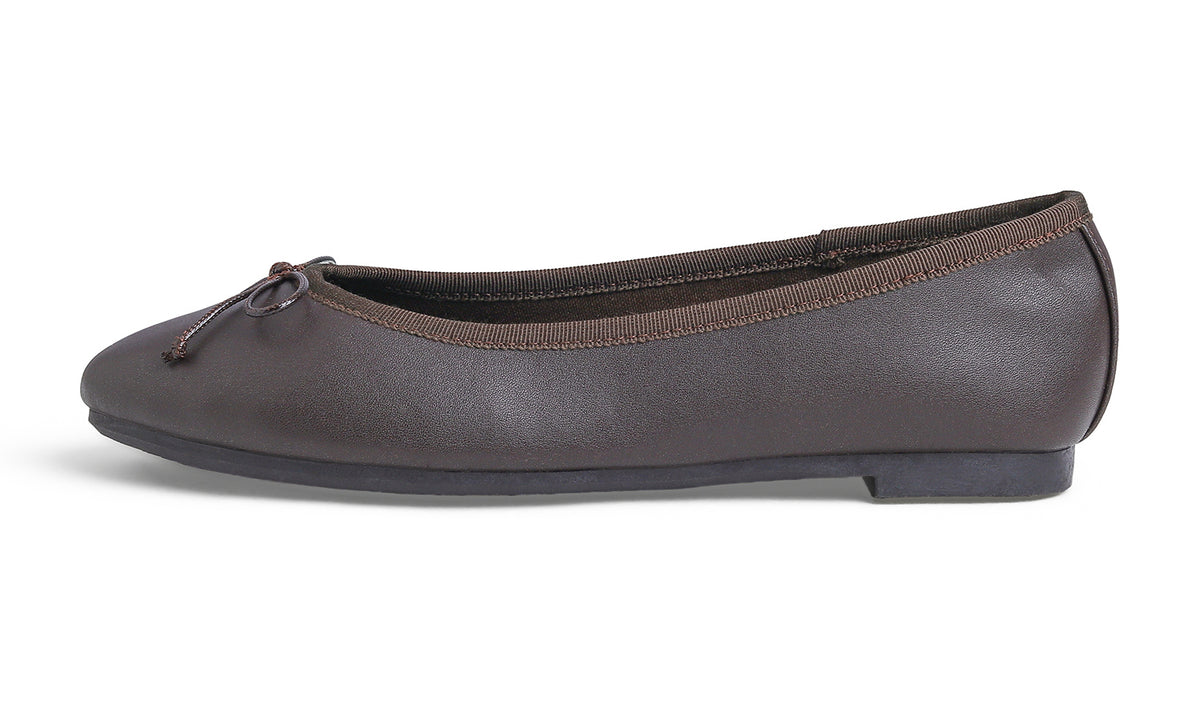 Feversole Women's Bow Tie Fashion Dress Slip On Shoes Round Toe Ballet Flat Vegan Leather