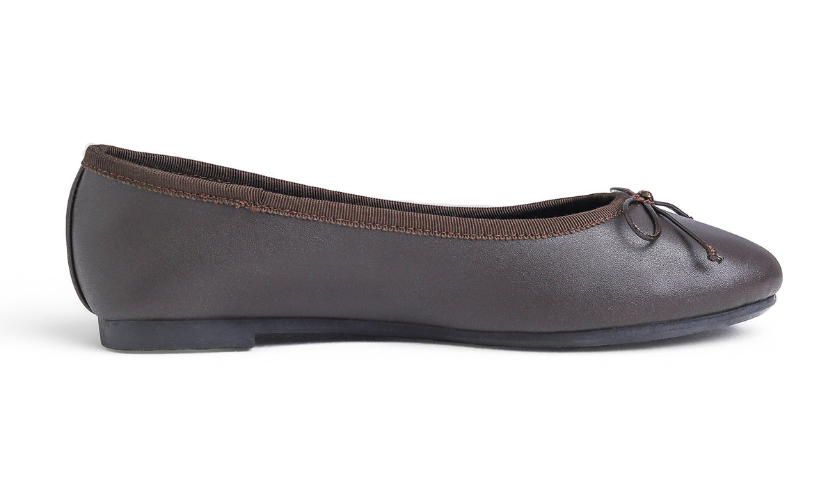 Feversole Women's Bow Tie Fashion Dress Slip On Shoes Round Toe Ballet Flat Vegan Leather
