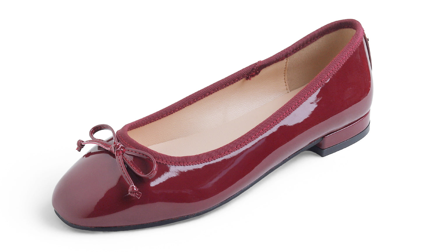 Feversole Women's Square Toe Low Heel Bow Tie Dress Pump Shoes